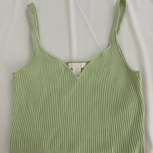Lime green tank top